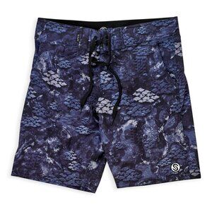 Navy Camouflage Men's Swim Board Shorts